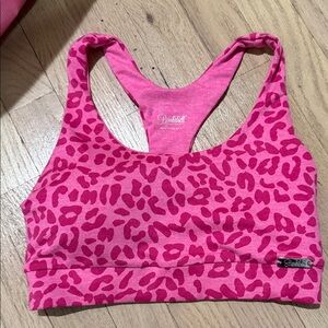 Bombshell Sportswear Pink Animal Print Sports Bra